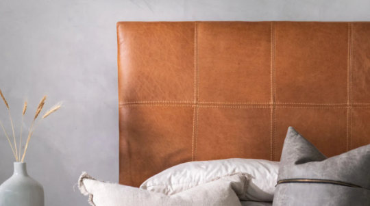 Custom Hanging Leather Headboard ,genuine leather bed, Hanging Headboard, Handmade king headboard