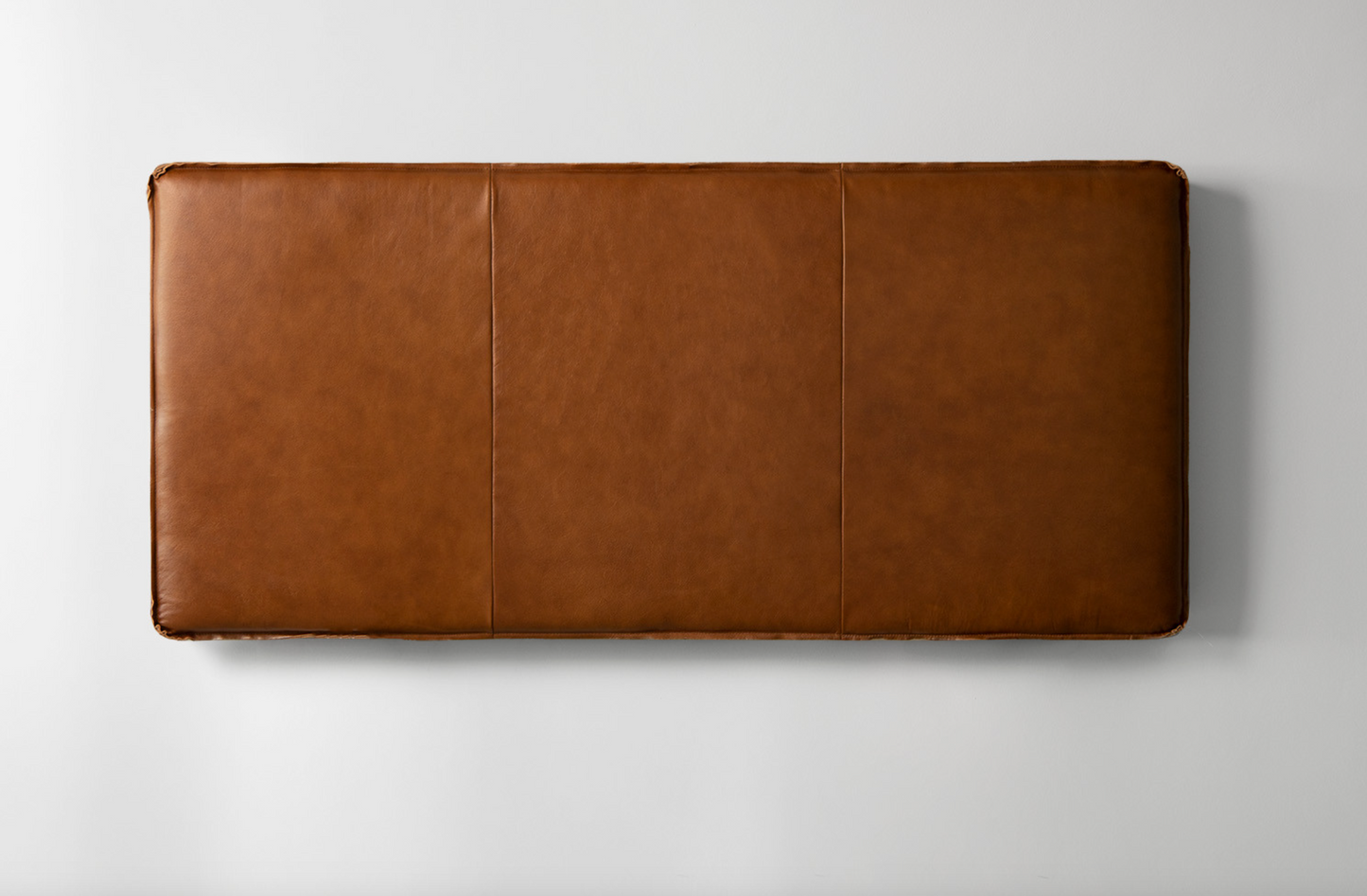 Hanging leather headboard