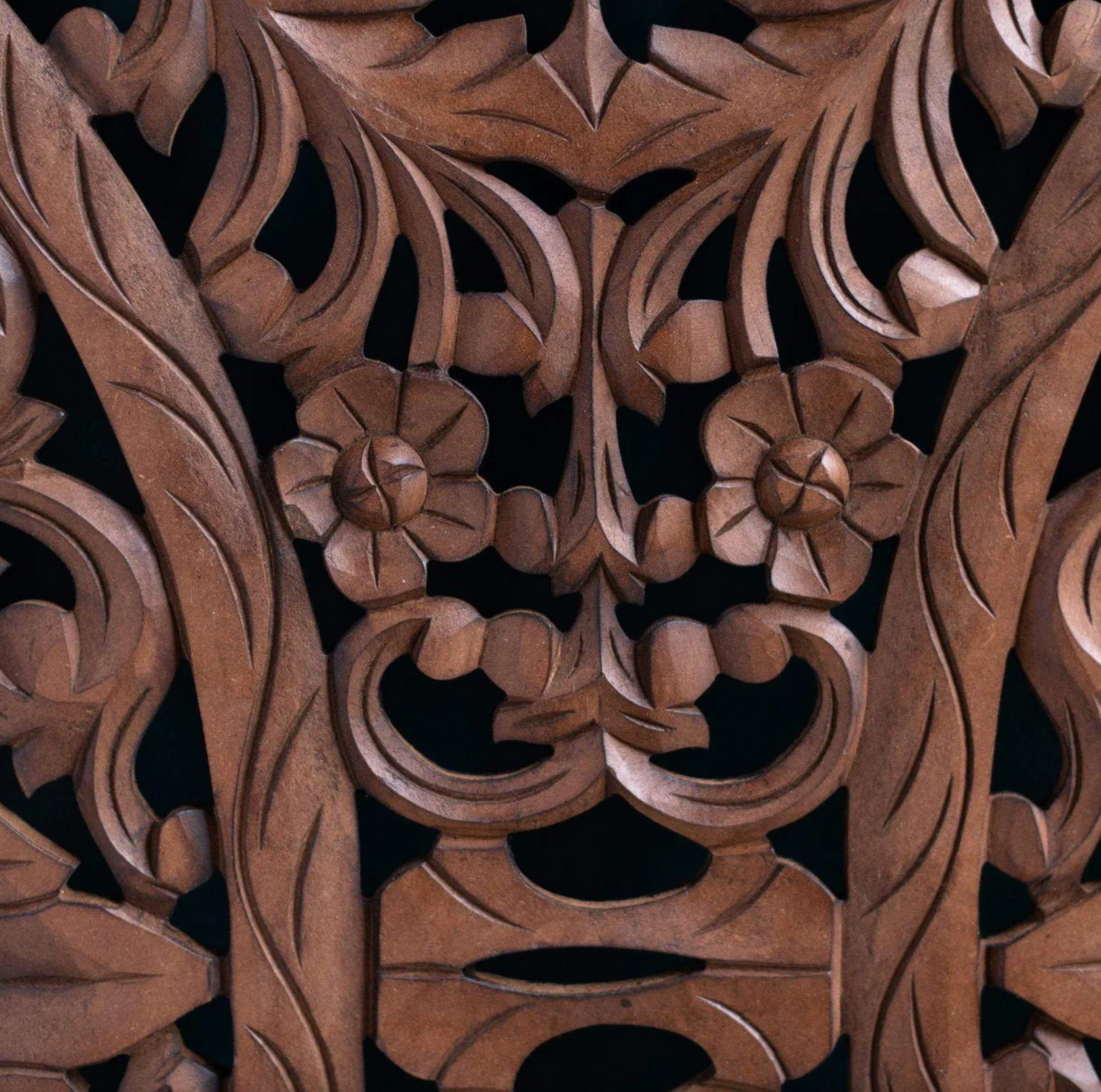 Wood Headboard , Wall Hanging Above Bed, Boho Bedroom Decor, Wooden Brown finish
