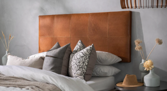 Custom Hanging Leather Headboard ,genuine leather bed, Hanging Headboard, Handmade king headboard
